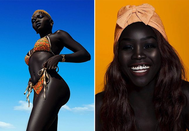 Modelo Africana Luta Pela Diversidade No Mundo Da Moda Com Sua Tonalidade De Pele Nica